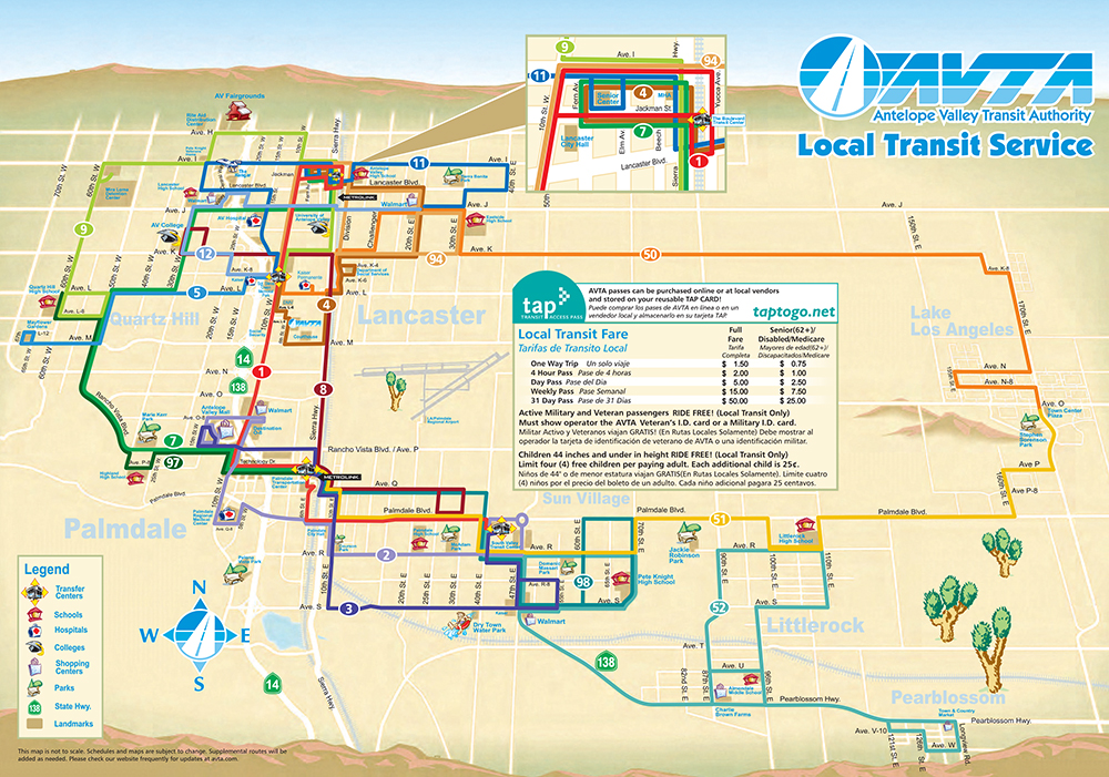 Local Transit System Map