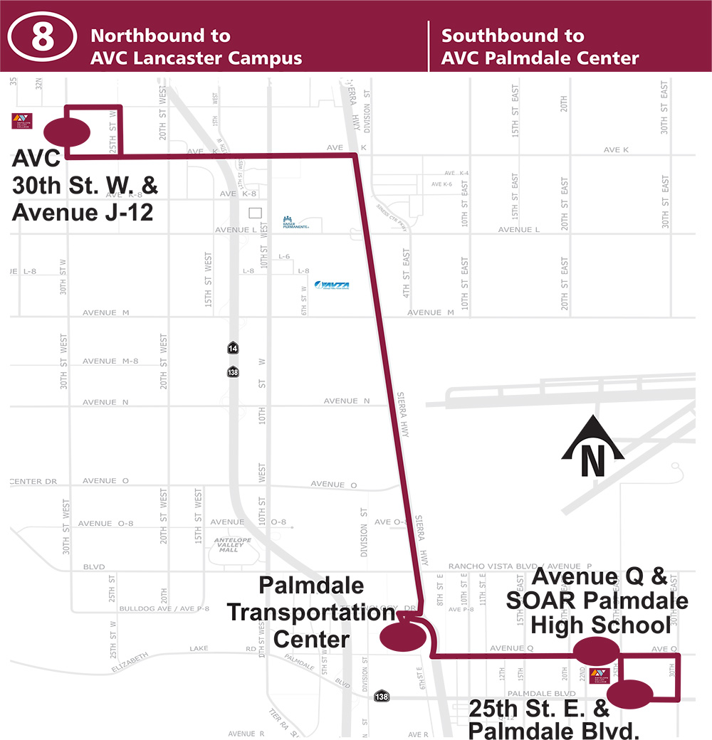 Route 8 Map