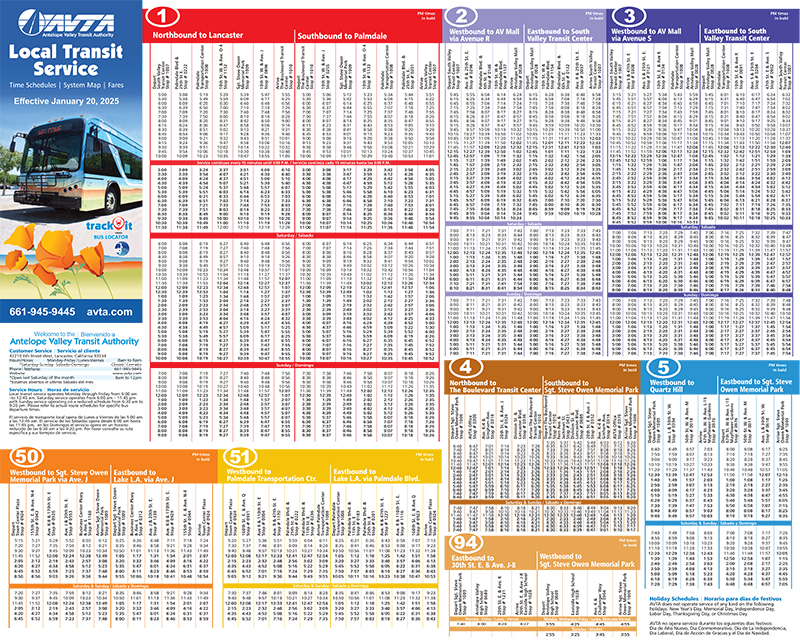 Local Transit Schedule