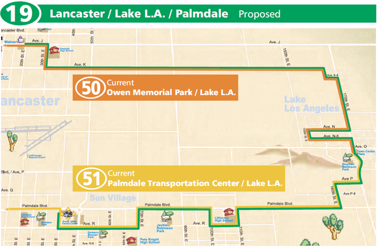 Route 19 - Proposed Service Change