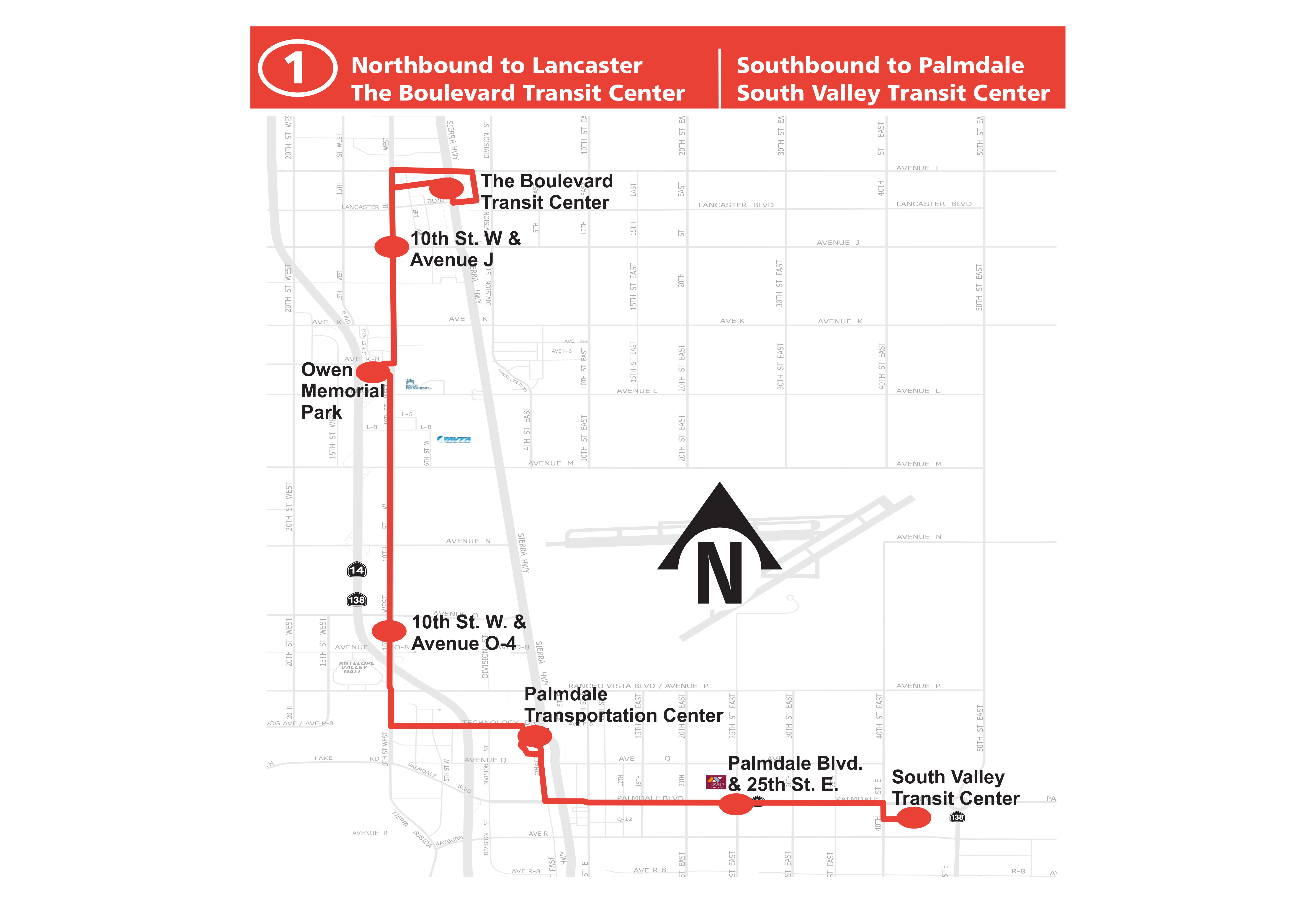 Route 1 Map